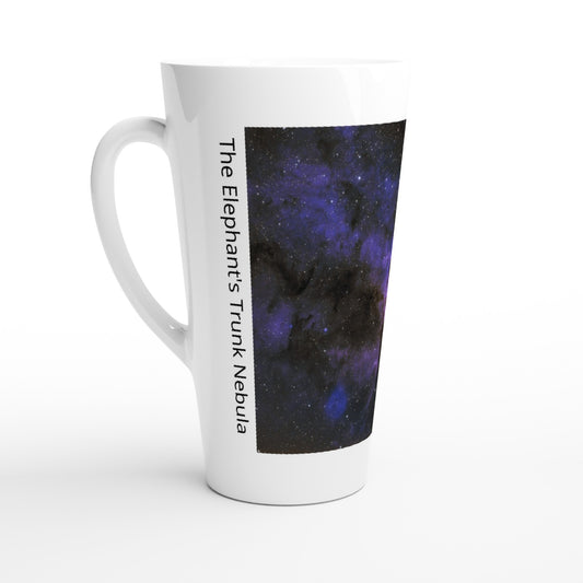 White Latte 17oz Ceramic Mug - The Elephant's Trunk Nebula