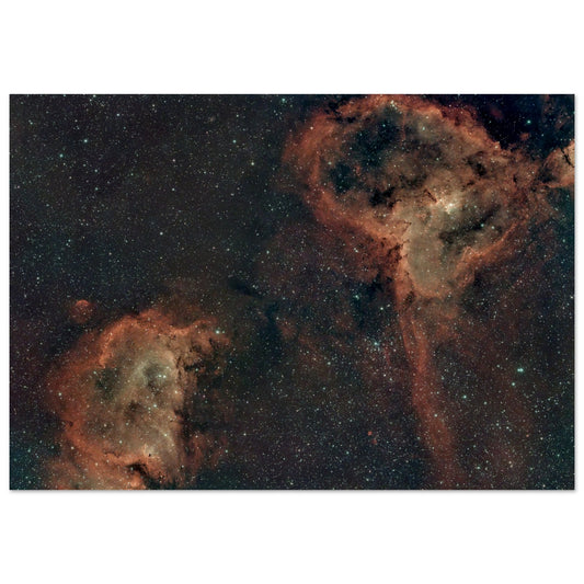 Aluminium Print - The Heart and Soul Nebula-Matt’s Space Pics