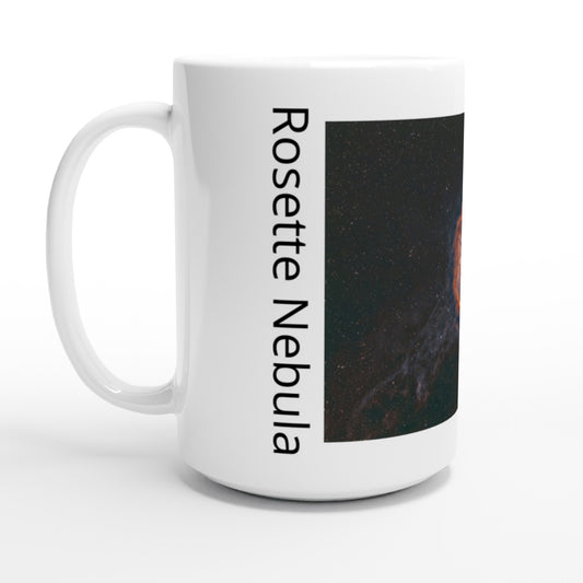 White 15oz Ceramic Mug - The Rosette Nebula