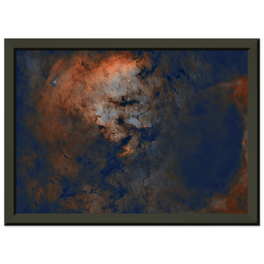 Museum-Quality Matte Paper Metal Framed Print - NGC7822 (Starless).