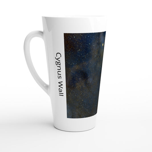 White Latte 17oz Ceramic Mug - Cygnus Wall