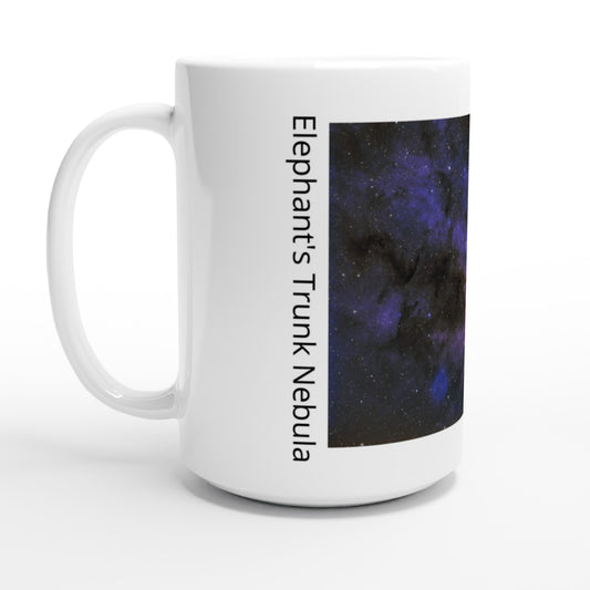 White 15oz Ceramic Mug - The Elephant's Trunk Nebula