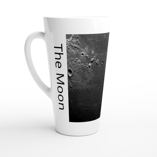 White Latte 17oz Ceramic Mug - The Moon