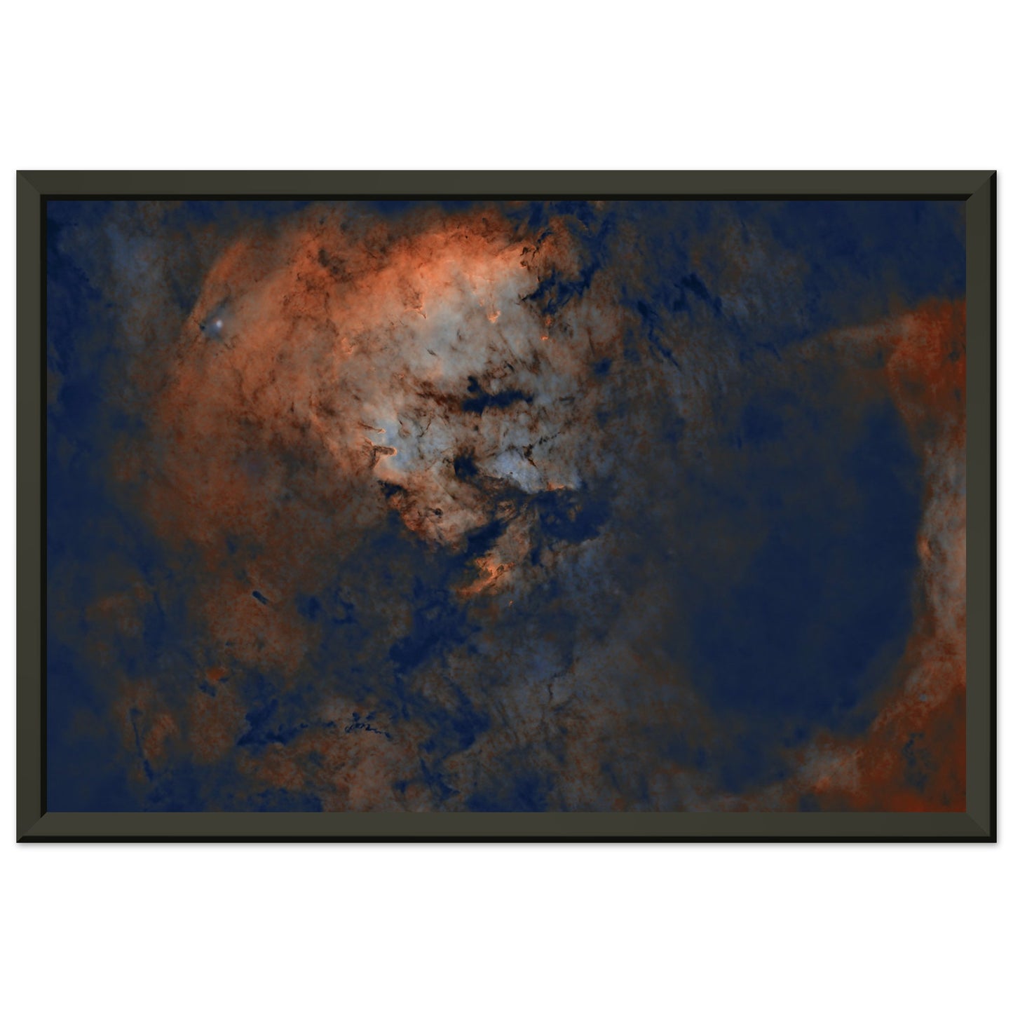 Museum-Quality Matte Paper Metal Framed Print - NGC7822 (Starless).